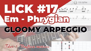 Guitar Lick #17 - Em - Phrygian - Gloomy Arpeggio
