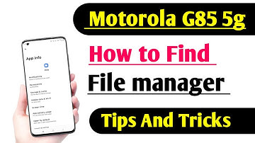 Moto G85 5G How to find file manager | file manager not showing | file manager enable kare