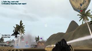 Flying grenade in battlefield 2