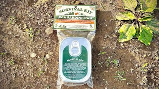 Survival kit in a sardine can