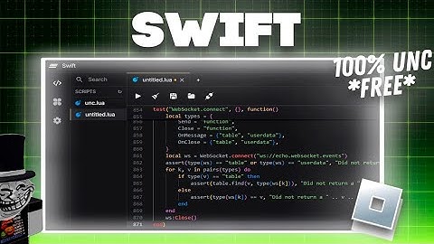 Roblox Executor "Swift" Web Free Exploit Working [100% UNC]