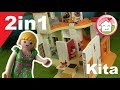 Playmobil deutsch - Kita als Wohnhaus - Pimp my PLAYMOBIL 2in1 - Familie Hauser