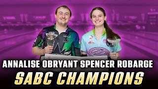 Annalise Obryant and Spencer Robarge win the Striking Against Breast Cancer doubles