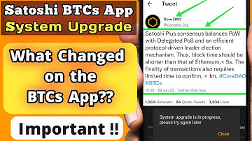 Satoshi BTCs - What Updates were Made during Today