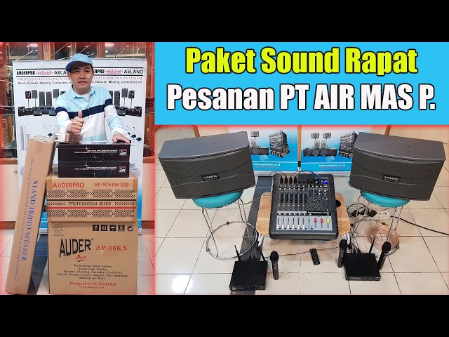 Tutorial cara setting paket sound system rapat kecil | Paket audio ruang meeting kecil AUDERPRO class=