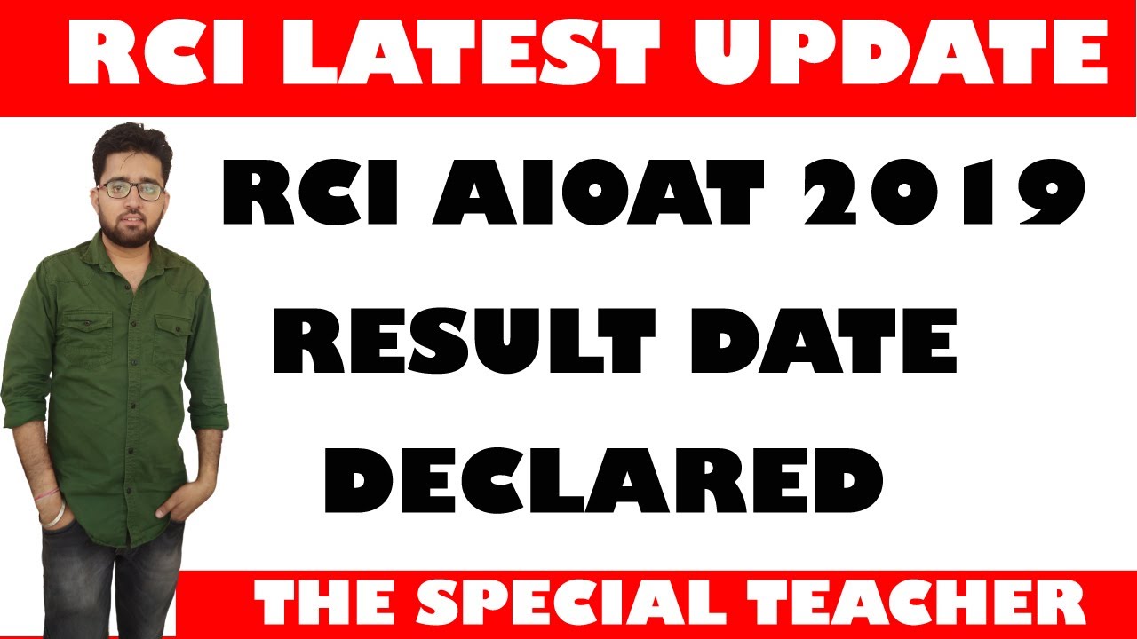 rci-all-india-online-aptitude-test-aioat-2019-result-rehabilation-counsil-of-india-youtube