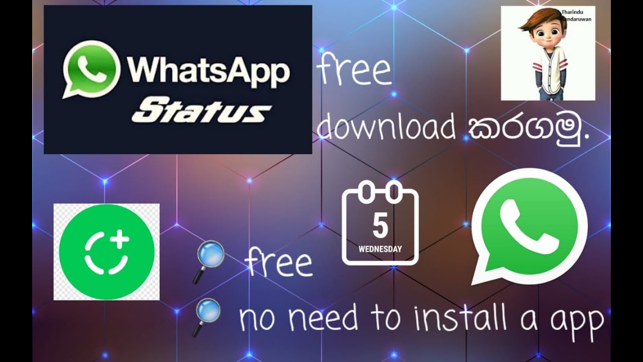 How To Download Whatsapp Status Free Tharindu Sandaruwan YouTube