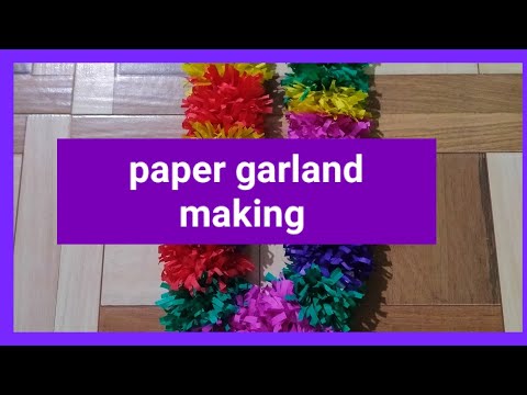 کاغذ کی مالا بنانے کا طریقہ#کاگج کی مالا کیسے بنا