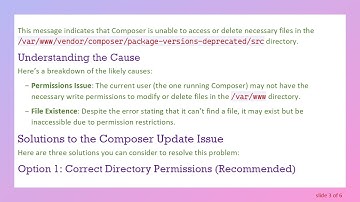 Resolving Issues with Updating Composer in Your Symfony Project