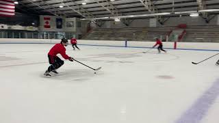 2 on 0 to 1 on 1 Hockey Drill | Build Speed, Puck Skills & Decision Making