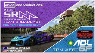 SRM Team Broadcast. Simcube GT Endurance Series at Adelaide Street Circuit