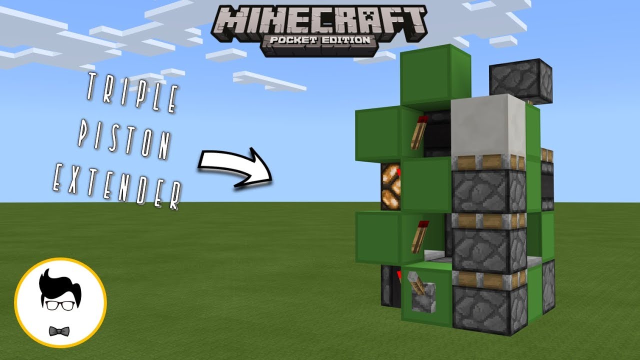 photo Minecraft Bedrock Triple Piston Extender minecraft pe super compact triple piston extender pe xbox windows10 switch