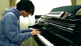 Video thumbnail of "[Melodica × Grand Piano] Kiki's Delivery Service - 海の見える街 (A Town With An Ocean View) - Joe Hisaishi"