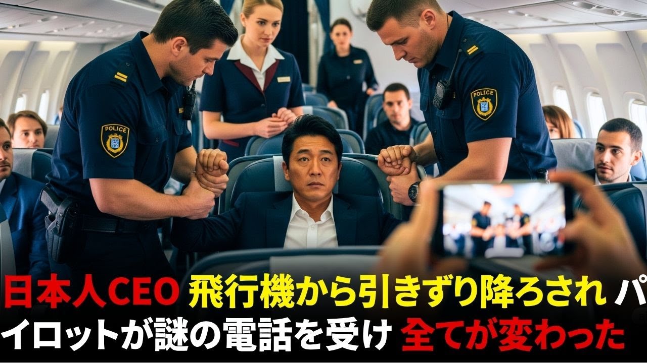 日本人CEOが飛行機から引きずり降ろされ、その後パイロットが全てを変えた謎の電話を受けた!