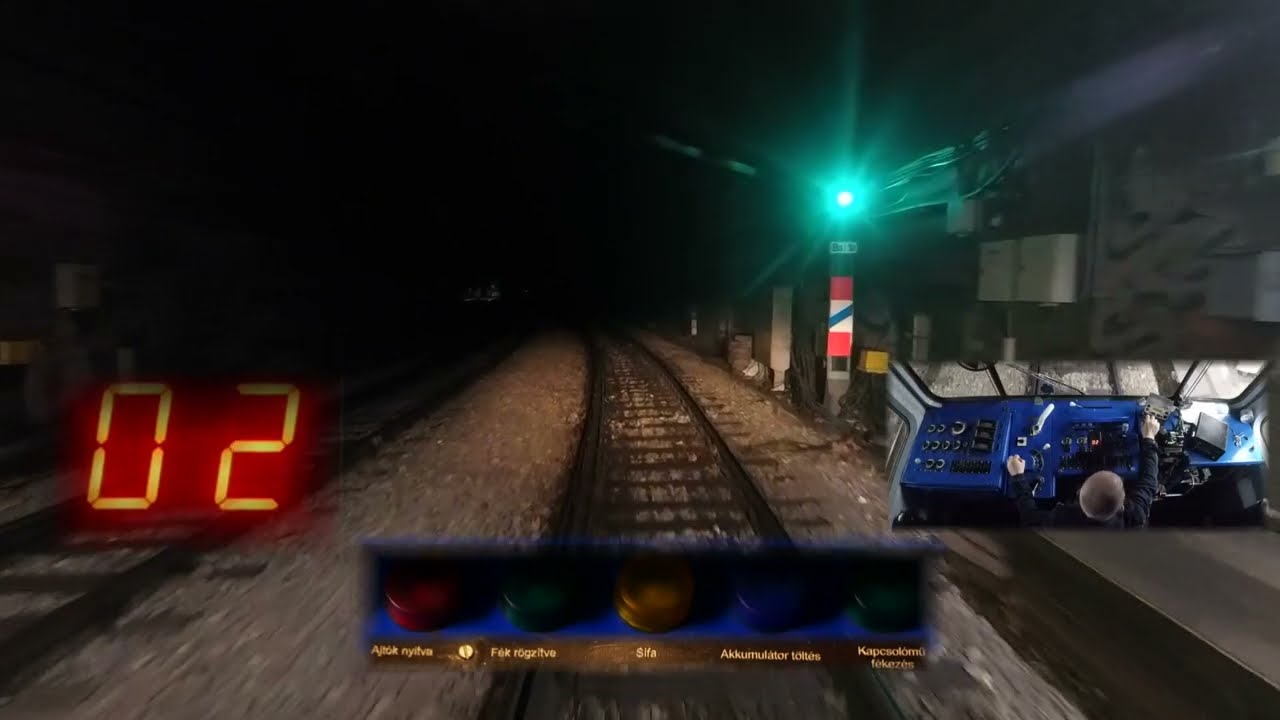 HÉV-et vezetünk az alagútban