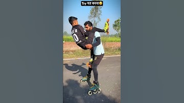 Dont Try ☠️ Challenge 🔥#skating#roadskating #rollerblading#rollerskating#viralshort