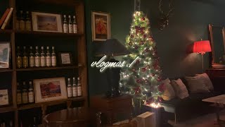 vlogmas 1 | 크리스마스 소품 뜨기, 핸드다잉얀 구출작전 함뜨 소개, 프로젝트 백, 핸드다잉얀, 사야의 뜨개