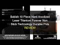 Babish 10-Piece Hard Anodized Cookware Set | Titanium Non-Stick Pots &amp; Pans Review