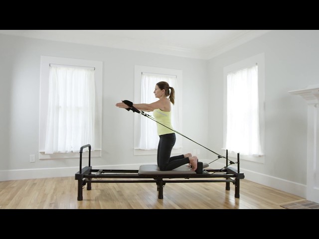 Aeropilates 4 Cord Reformer with Pullup Bar 