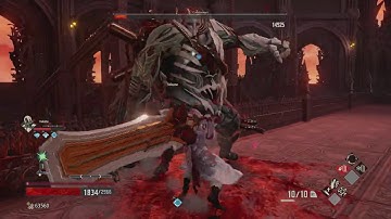 Code Vein - Crypt Spire: Blade Bearer and Cannoneer Bossfight: Ice Armor & Flame Protection (2019)