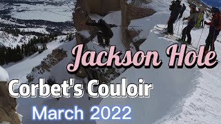 Corbet's Couloir - Ways of Drop - March 2022 Jackson Hole | Ski, Snowboard, Jump Turns, Safe Drops