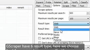 GScraper Video Tutorials 02 : Core Function - Scrape