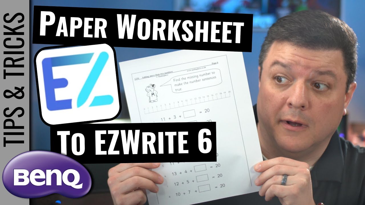 Display your Paper Worksheet on BenQ's EZWrite