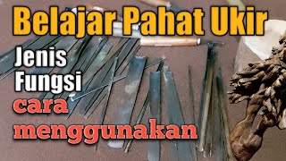 Belajar ukir dengan pahat ukir kayu| Mengenal jenis, fungsi dan cara menggunakannya pada kayu