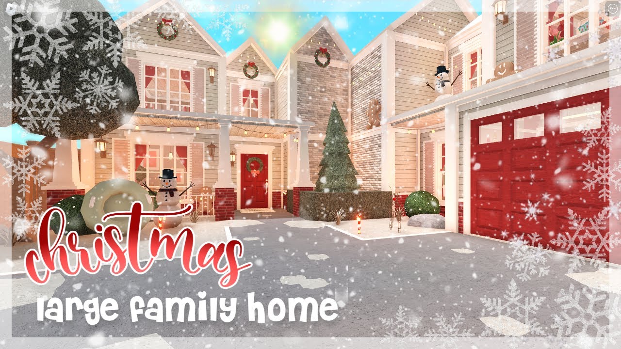 Bloxburg | 2 Story Christmas Family Home | Roblox | House Build - YouTube