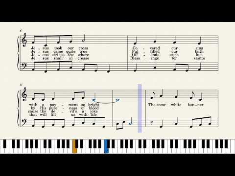 The Snow White Banner Christian Flag Gospel Hymn