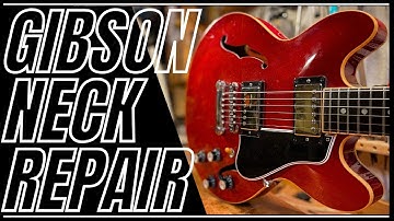 Gibson Guitar broken Headstock/ Neck Repair/ Restoration