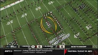 UGA Redcoat Band  National Championship Game  Pregame, halftime, post game 1102022