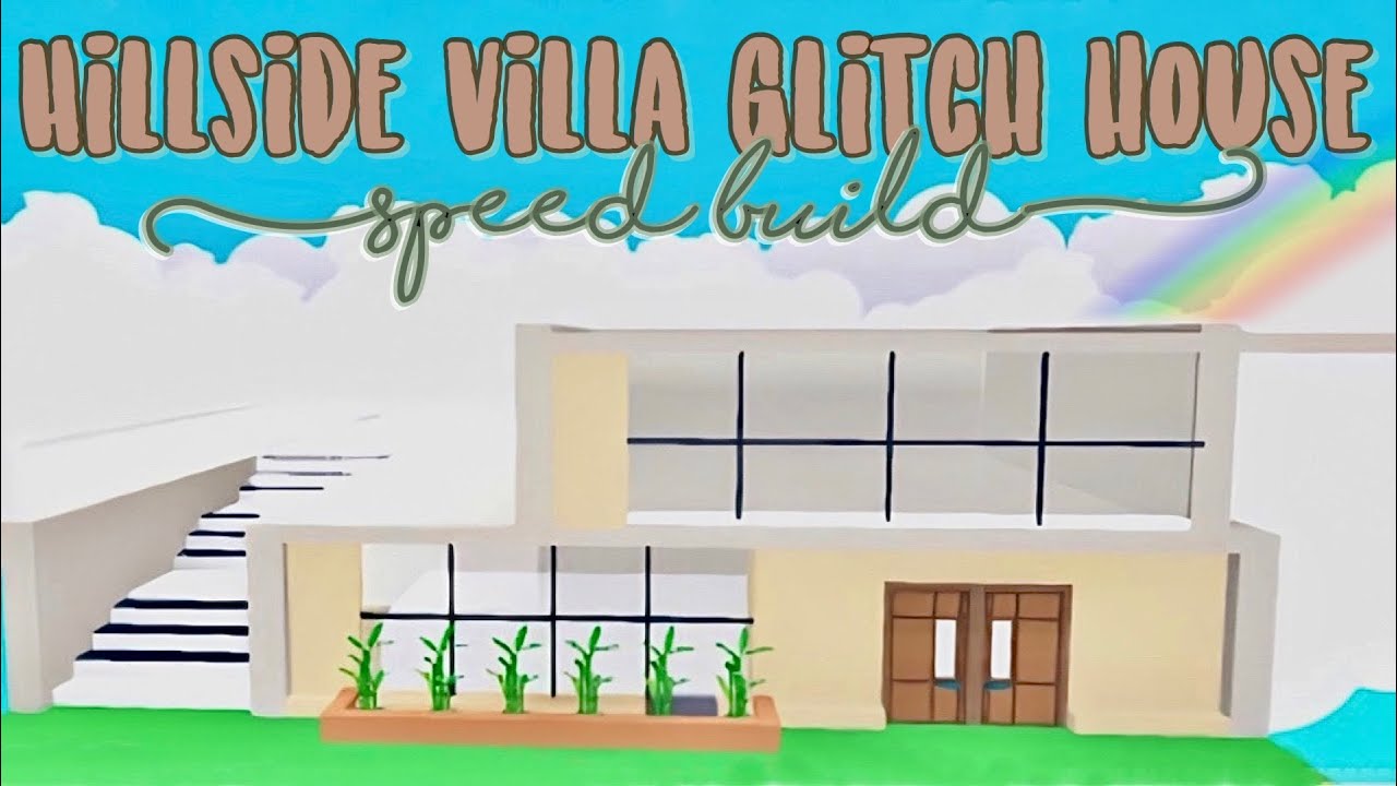 Hillside Villa Glitch House Speed Build Adopt me Roblox