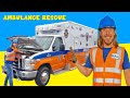 Handyman Hal Explores an Ambulance | Rescue Vehicles for Kids | Fun Videos for Kids