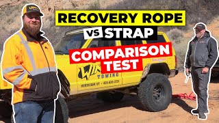 TESTING Recovery Rope vs Strap  Matt's Off Road Recovery and MadMatt 4WD do a COMPARISON TEST