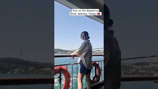 Bosphorus Strait tour 🥰 #istanbulturkey #bosphoruscruise