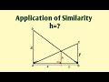 Application of Similarity| Properties of the triangle| Geometry tricks #logicxonomy #shorts