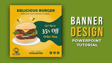 PowerPoint Tutorial - Banner Design (Create a Banner Design in PowerPoint)