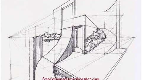 Perspective Drawing : Draw a box : Curve ramps in a two point perspective setting. #shorts