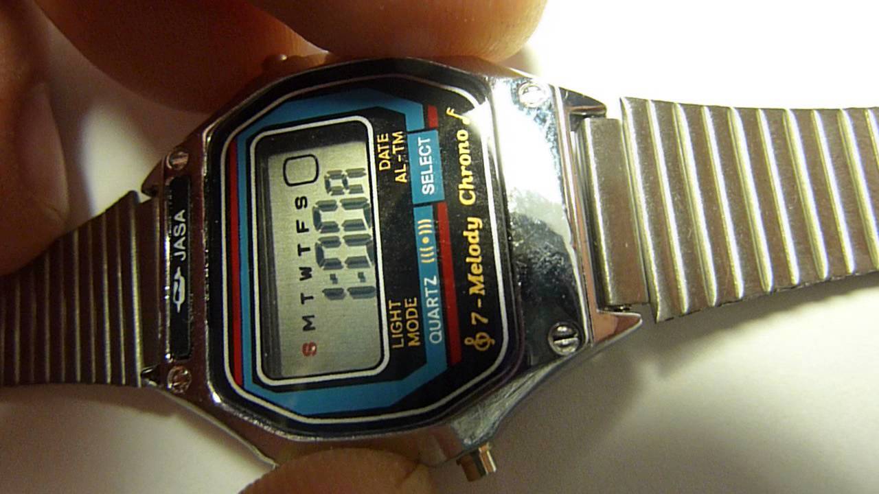 Jasa 7 melody digital watch - YouTube