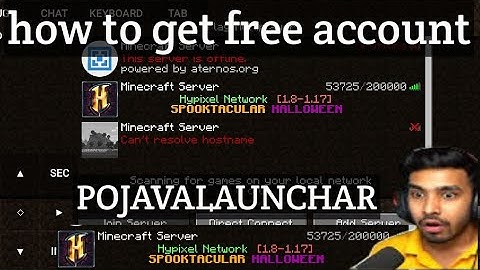 Minecraft Free Java account || Play Hypixel Server Mobile || PojavLauncher Account error fix ||Hindi