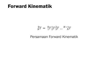 Forward Kinematik pada lengan robot