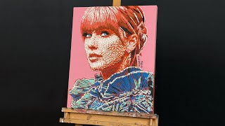 Painting Taylor Swift In Pop Art