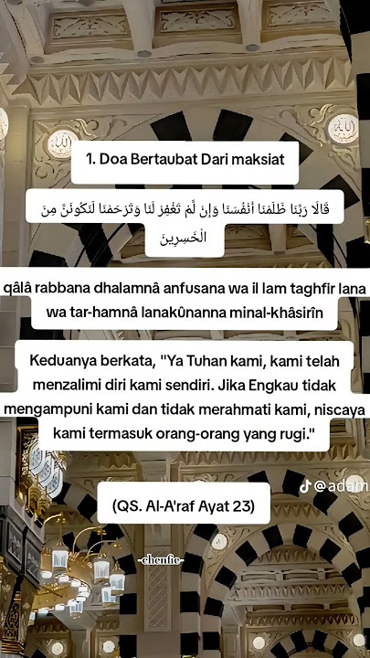 DO'A TAUBAT DR SEGALA MAKSIAT #quotes #ukhtyhijrah #reels #pendosahijrah #selfreminder