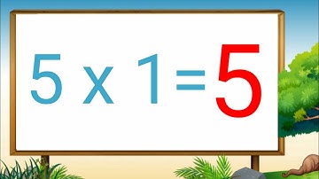 Table of 5, Learn Multiplication Table of Five 5 x 1 = 5, 5 Times Tables, 5 ka Table, Maths table