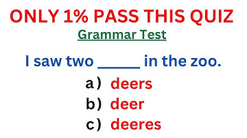 Only 1% Pass This Advanced Grammar Quiz