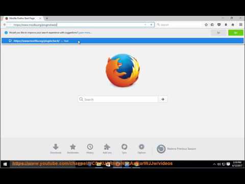 Fix Warning: Unresponsive plugin issue when running Mozilla Firefox on Windows