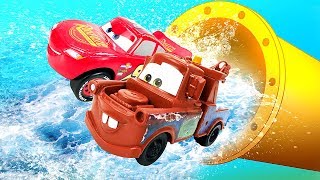 Тачки Молния Маквин — Lightning Mcqueen Cars Race — Машинки Молния Маккуин И Мэтр Добывают Воду