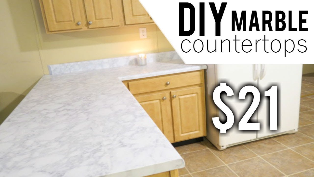 Diy Marble Countertops Budget Friendly Marble Countertops Youtube