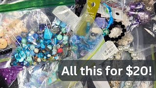 Facebook Marketplace Haul ALL THIS FOR ONLY $20 - Jewelry and Craft Supplies